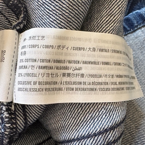 NWOT Abercrombie & Fitch: Denim Shift Mini Dress, Medium TALL, Medium Wash - Picture 9 of 9